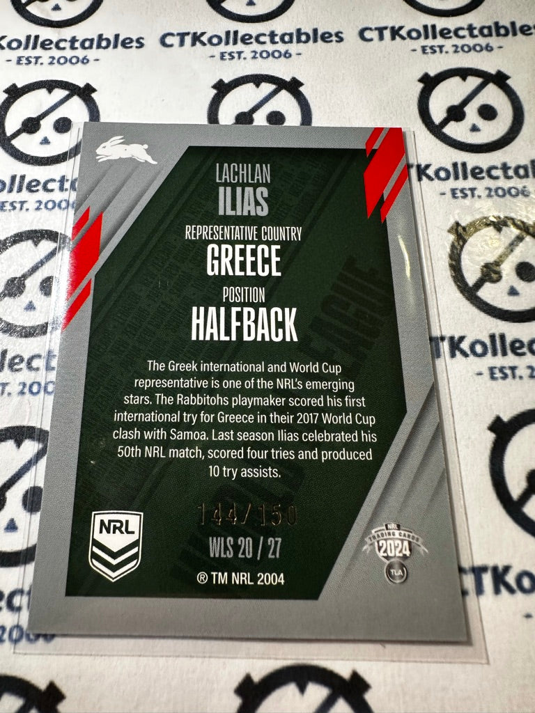 2024 TLA NRL Traders World In League - Silver Lachlan Ilias #144/150 Rabbitohs