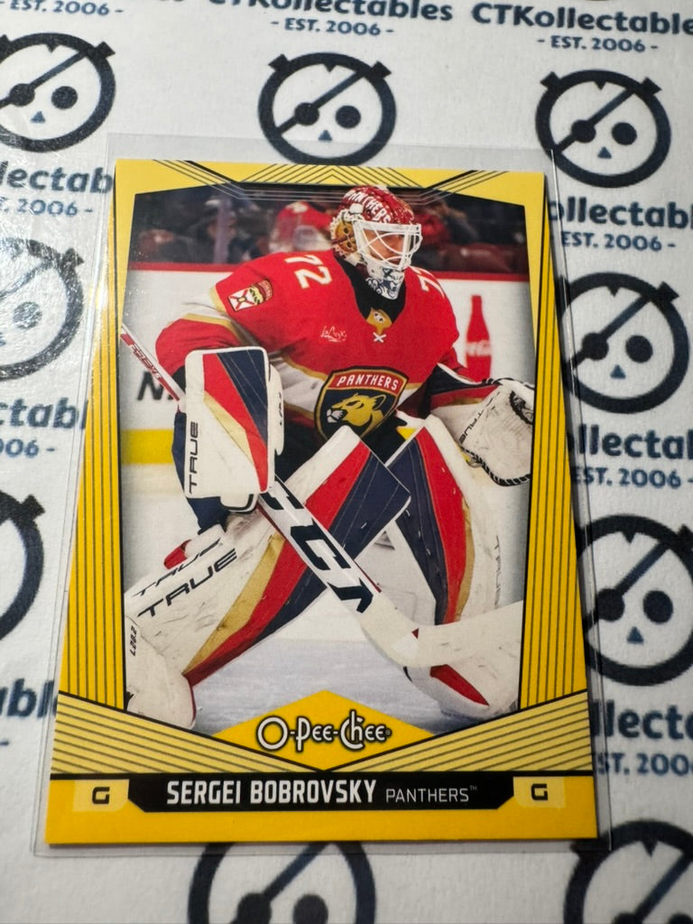 2024-25 O-Pee-Chee Hockey YELLOW BORDER #172 Sergei Bobrovsky Florida Panthers