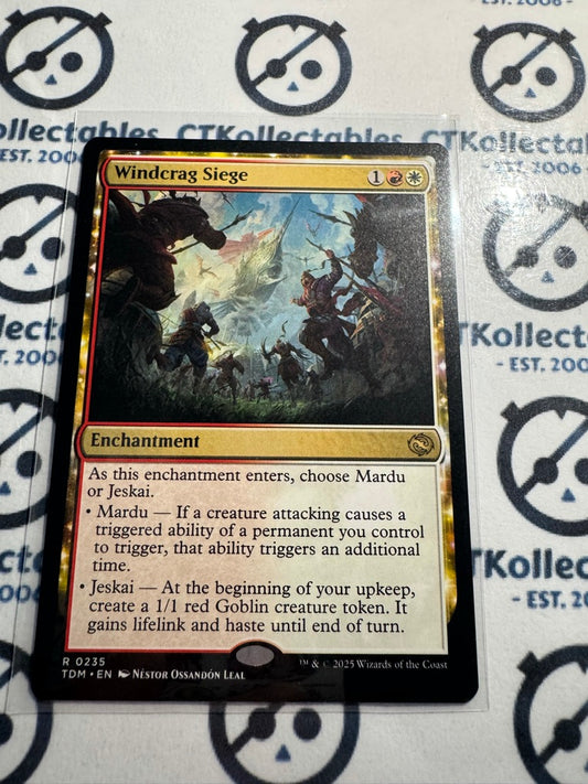 Magic The Gathering Tarkir Dragonstorm 0235 Windcrag Siege R