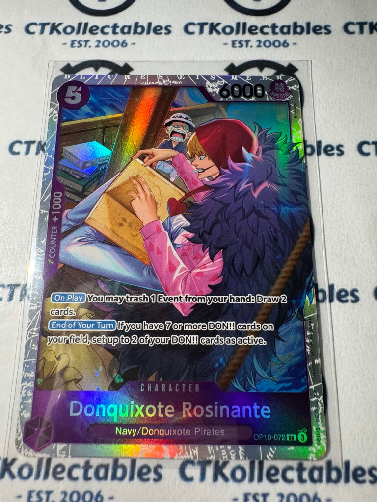 One Piece TCG Donquixote Rosinante Card OP10-072 SR Royal Blood NM/m