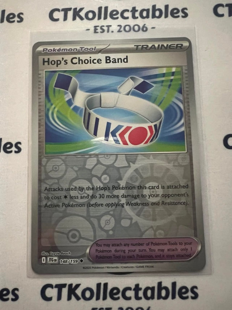 choice band pokemon card Hop's Choice Band Reverse Holo #148/159 Journey Together Pokemon Card – CTKollectables