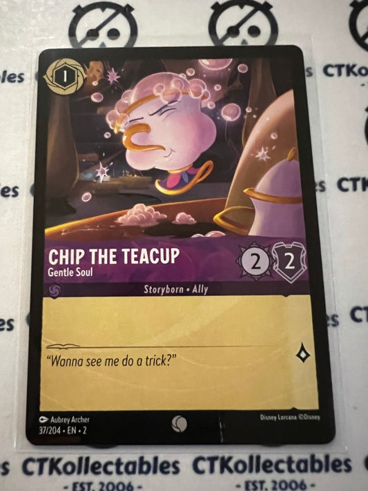 2024 Disney Lorcana Floodborn Non-Foil #37 Chip the Teacup, Gentle Soul – Common