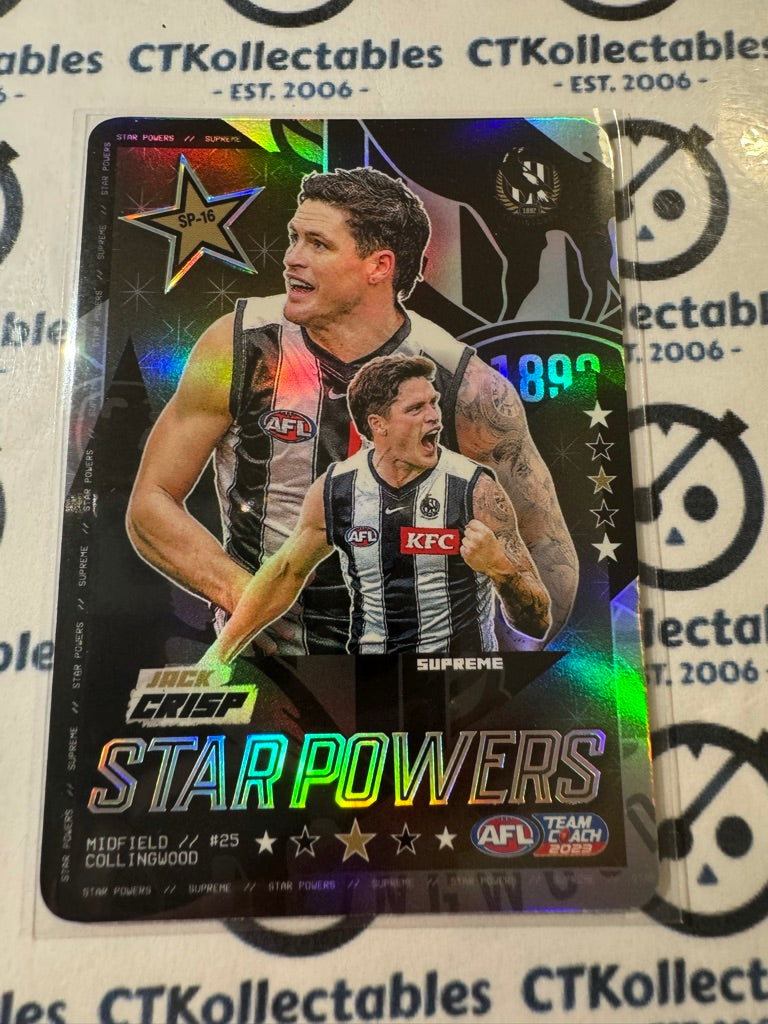 2023 AFL Teamcoach Jack Crisp Starpowers Team #SP-16 Magpies