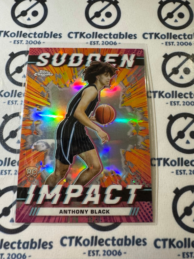 2023/24 Topps NBA Chrome Anthony Black Sudden Impact Silver Refractor #SI-8