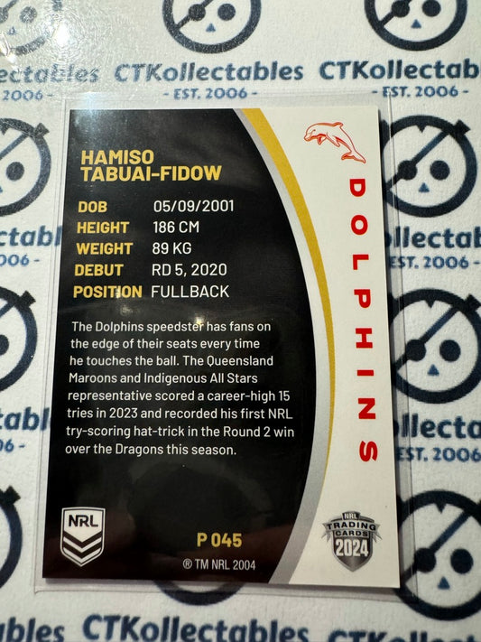 2024 NRL TLA Elite Pearl Silver - P045 Hamiso Tabuai-Fidow Dolphins