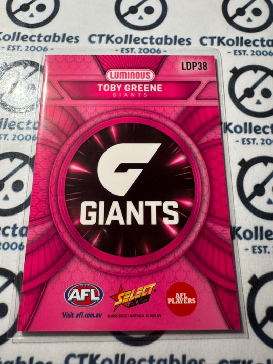 2025 AFL Footy Stars Luminous Toby Greene #LDP38 Dragon Scales PINK Giants