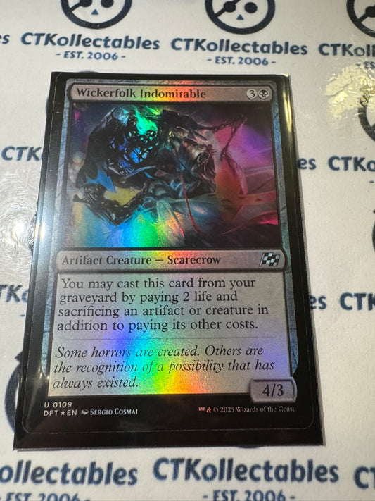2025 Magic The Gathering AETHERDRIFT Wickerfolk Indomitable # U 0109 Foil