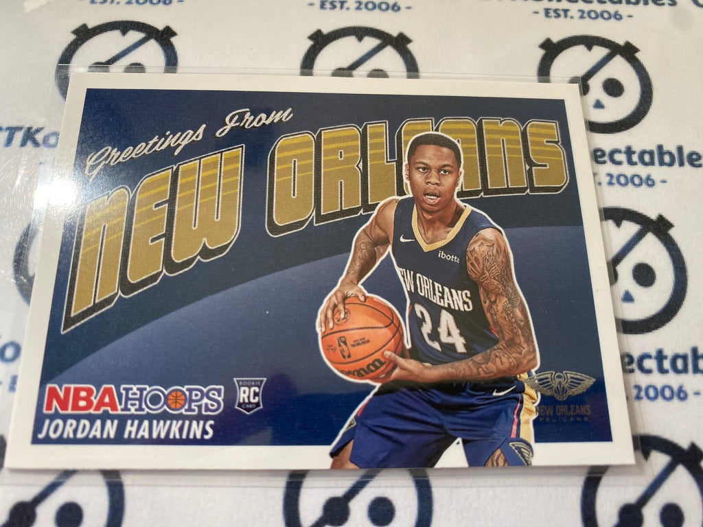 2023-24 Panini NBA HOOPS Jordan Hawkins "Rookie Greetings" Pelicans
