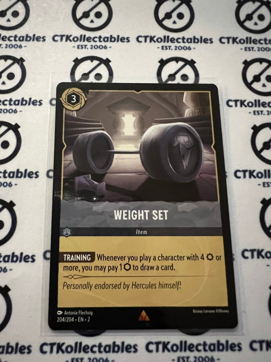 2024 Disney Lorcana Floodborn Non-Foil #204 Weight Set – Rare