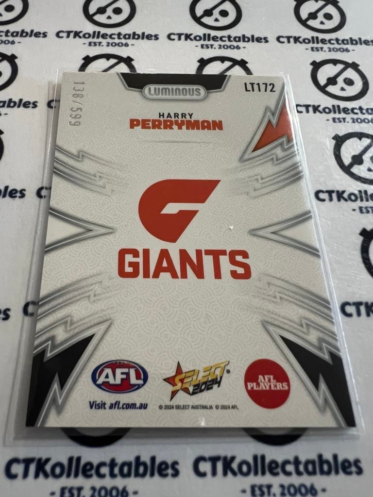 2024 AFL Footy Stars Luminous Thunderbolt Harry Perryman #138/599