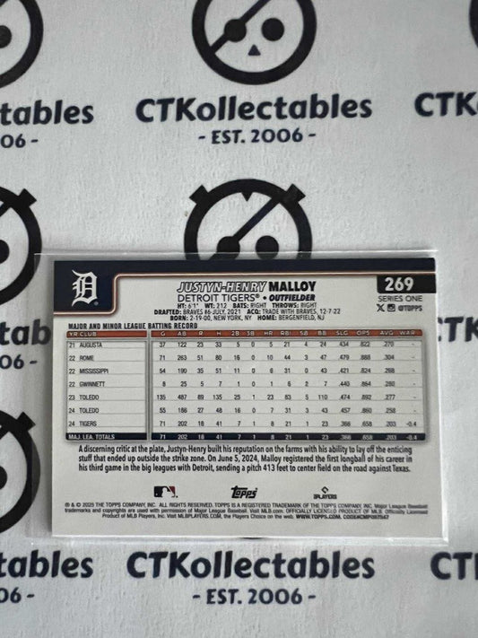 2025 Topps Series 1 Baseball Justyn-Henry Malloy RC Spring Training Foil #269