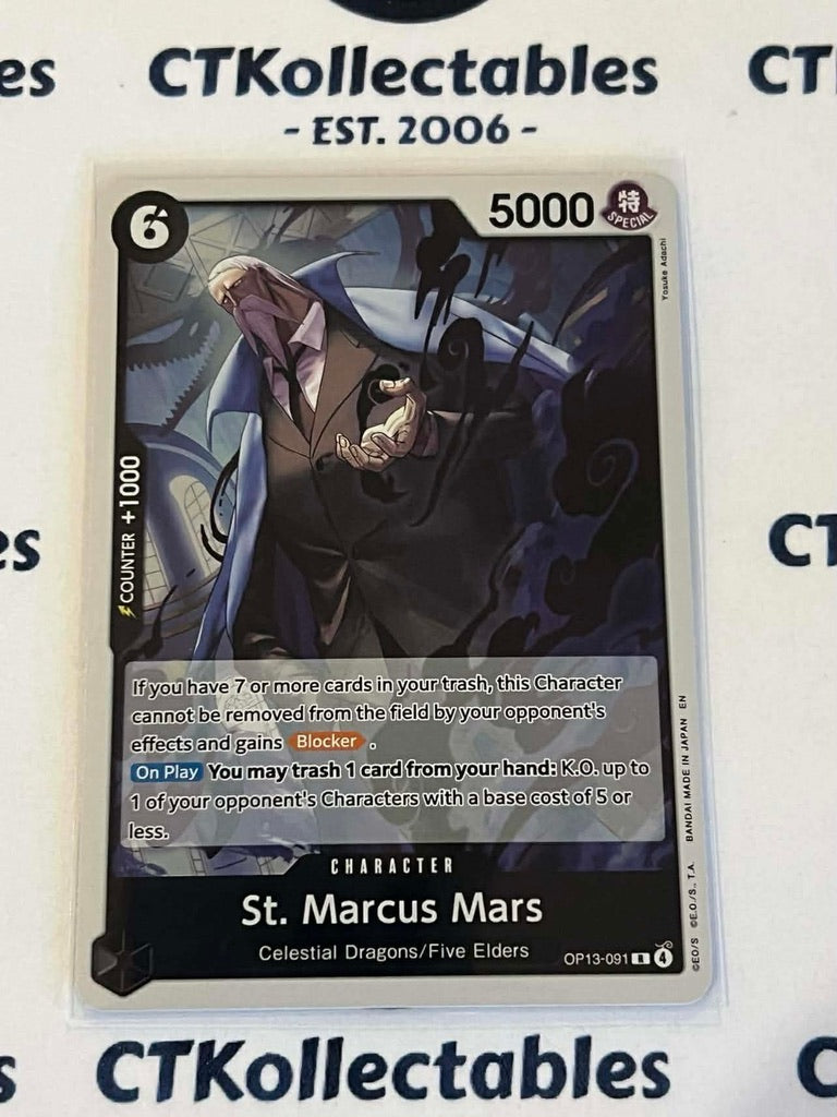 One Piece - Carrying on his will FOIL OP13-091 – St. Marcus Mars– Rare