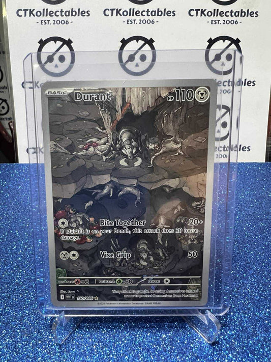 DURANT ILLUSTRATION RARE SCARLET & VIOLET WHITE FLARE #150/086 POKEMON CARD