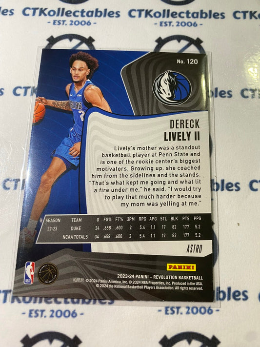 2023-24 NBA Panini Revolution Dereck Lively II ASTRO Rookie card RC #120