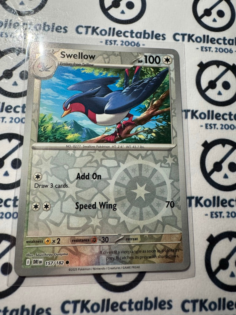 Swellow Scarlet & Violet Destined Rivals #157/182 Reverse Holo