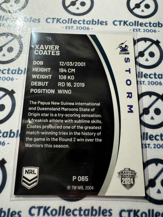 2024 NRL TLA Elite Pearl Silver - P065 Xavier Coates Storm