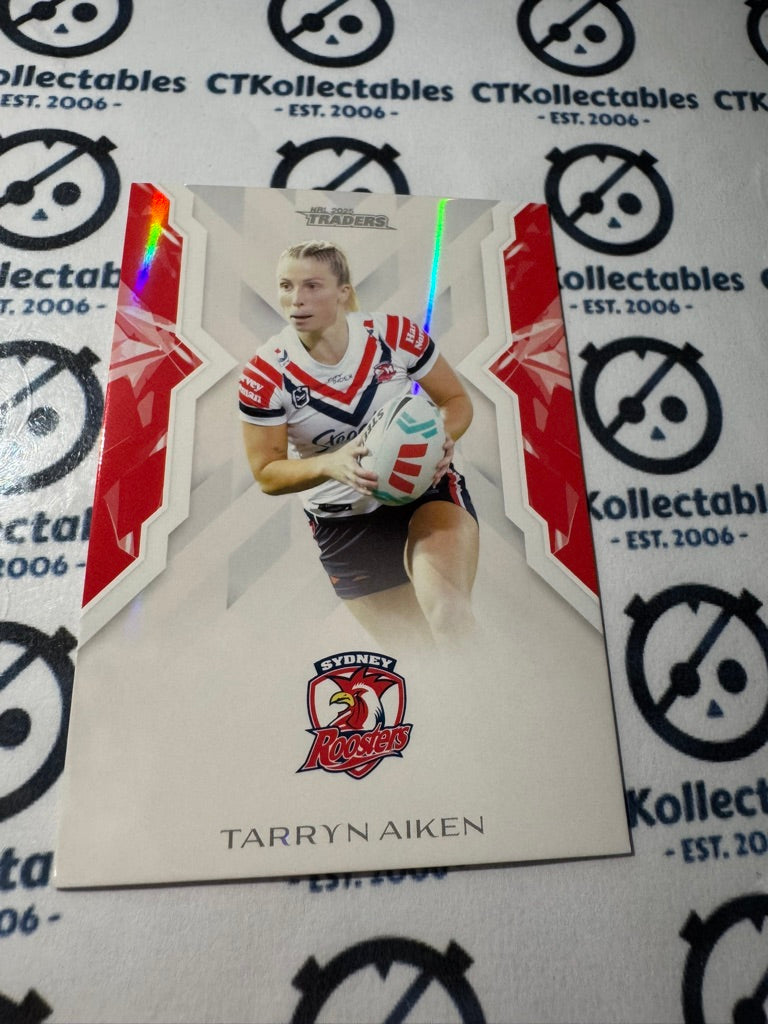 2025 NRL Traders NRWL WOMENS W 58 / 70 ROOSTERS TARRYN AIKEN