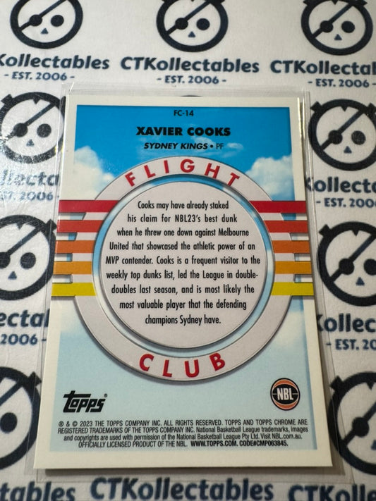 2022-23 Topps NBL Chrome Xavier Cooks Flight Club FC-14 Kings