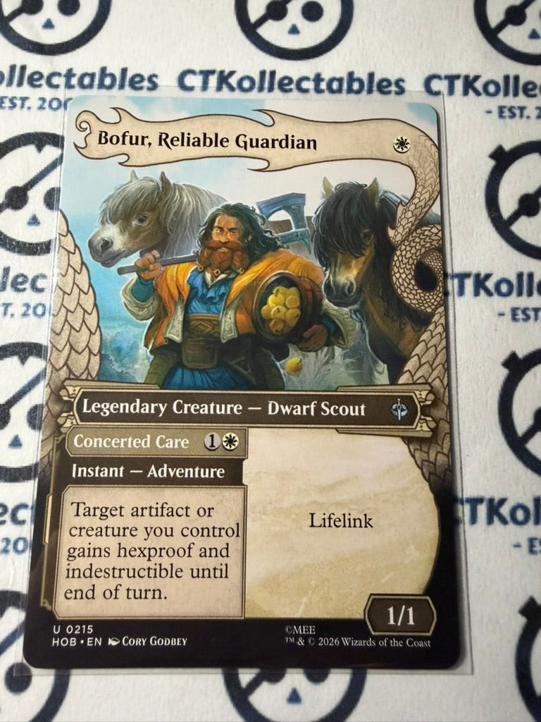 Bofur, Reliable Guardian Borderless #0215 MTG The Hobbit Foil TCG