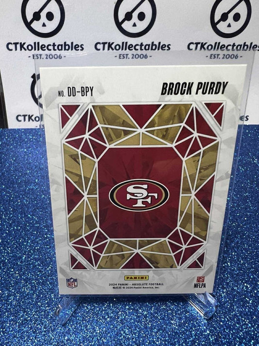 2024 NFL Panini Absolute Draft Diamonds #DD-BPY Brock Purdy San Francisco 49ers