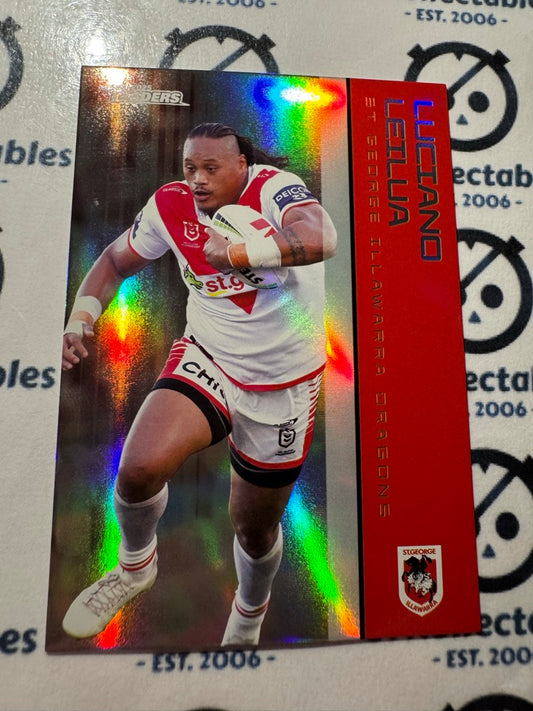 2025 NRL Traders Silver Parallel PS 123 LUCIANO LEILUA DRAGONS