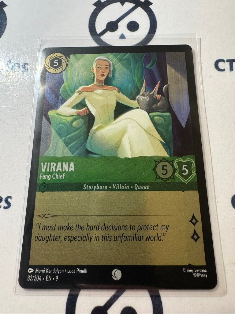 Disney Lorcana Fabled COLD FOIL 82/204 Virana - Fang Chief C