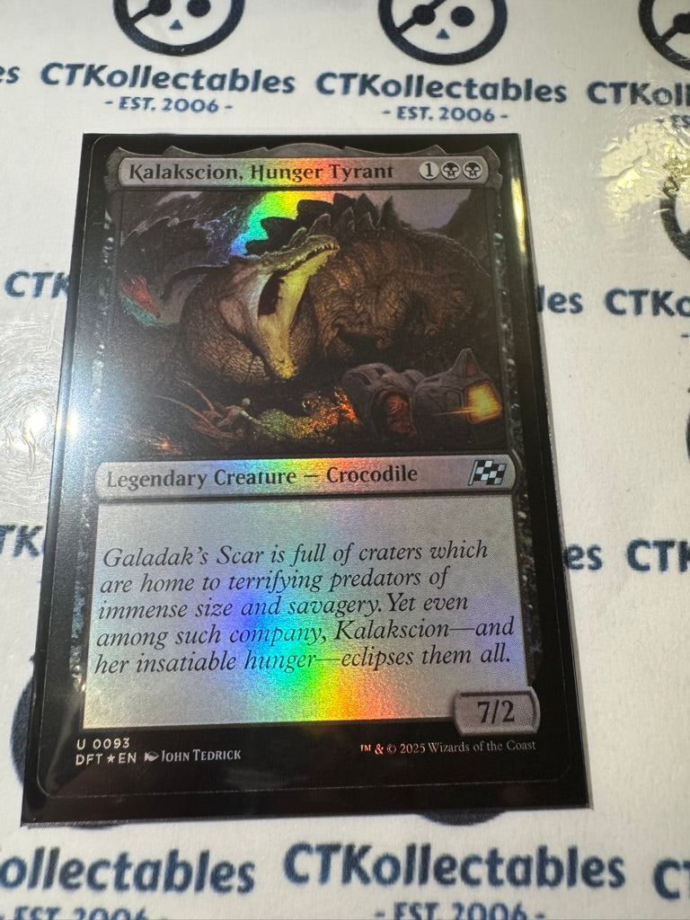 2025 Magic The Gathering AETHERDRIFT Kalakscion, Hunger Tyrant # U 0093 Foil
