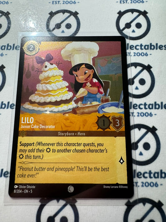 2024 Disney Lorcana Shimmering Skies COLD FOIL 8/204 Lilo - Junior Cake