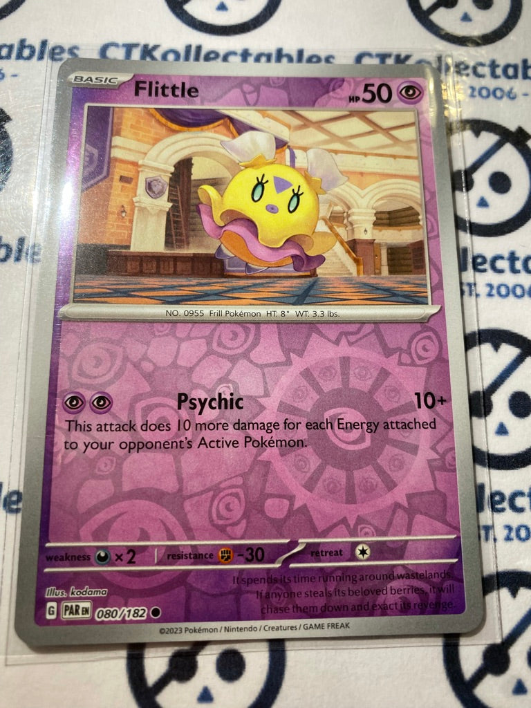 Flittle Reverse Holo #080/182 2023 Scarlet & Violet Paradox Rift Pokémon