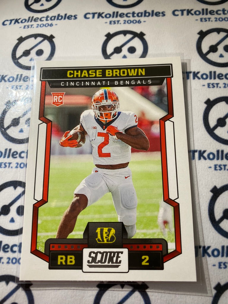 2023 NFL Panini Score #323 Chase Brown - Cincinnati Bengals