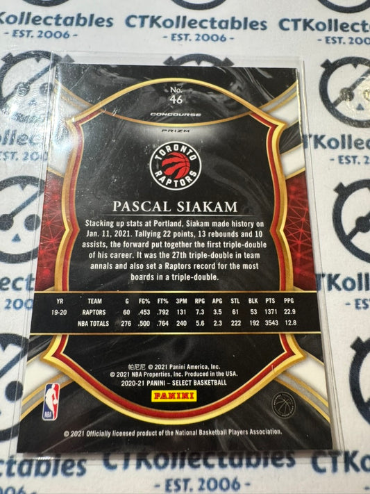 2020-21 NBA Select Pascal Siakam Blue White Purple Cracked Ice Concourse #46