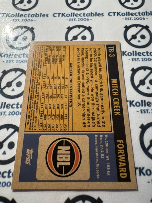 2023-24 Topps NBL Mitch Creek 1971 Topps Throwback #TB-3 Phoenix