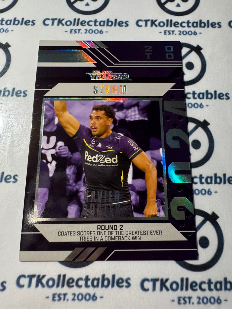 2025 NRL Traders Season To Remember SR 22 / 51 STORM XAVIER COATES