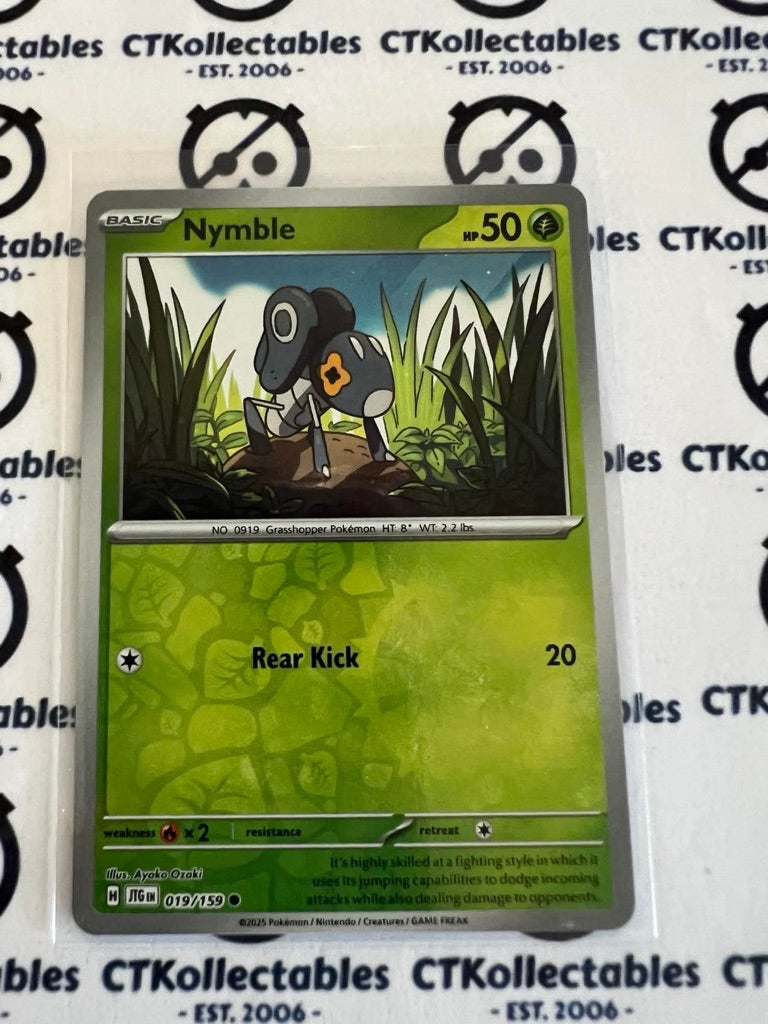 Nymble Reverse Holo #019/159 Journey Together Pokemon Card TCG