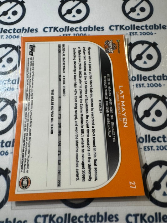 2022-23 Topps NBL Chrome Lat Mayen Refractor #27 Taipans