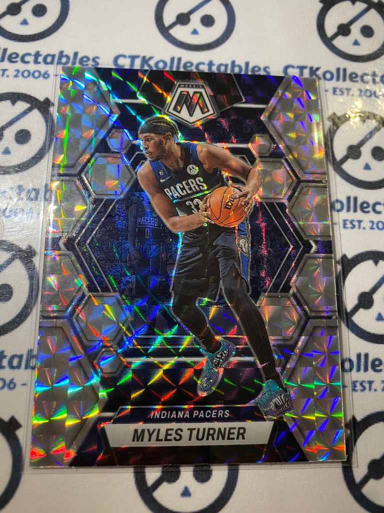 2022-23 Panini NBA Mosaic Myles Turner Mosaic Prizm #36 Pacers