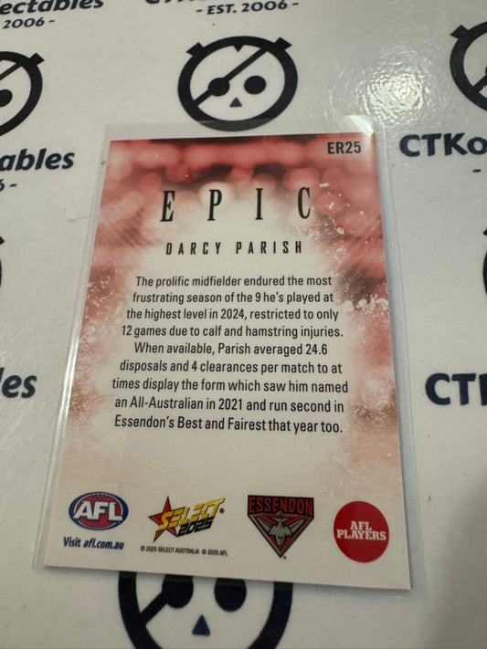 2025 AFL Footy Stars EPIC Darcy Parish #ER25 Bombers
