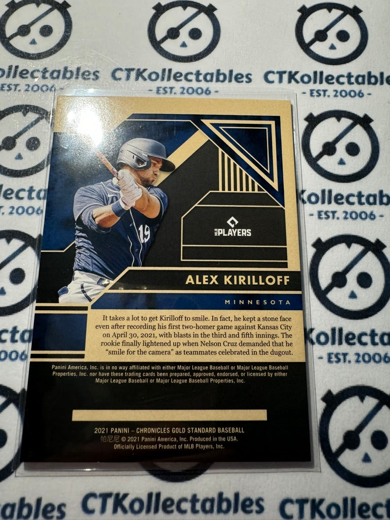 2021 Chronicles MLB Baseball Gold Standard Alex Kirilloff Rookie Card #18 RC