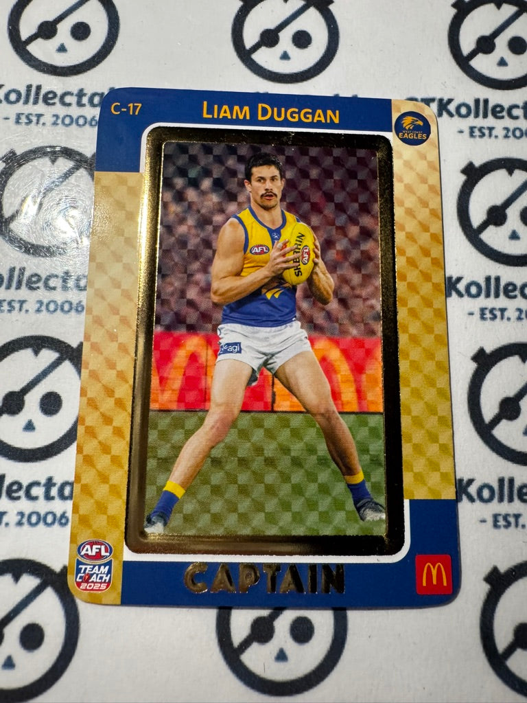 2025 AFL Teamcoach Maccas Captain GOLD - Liam Duggan C-17 Eagles