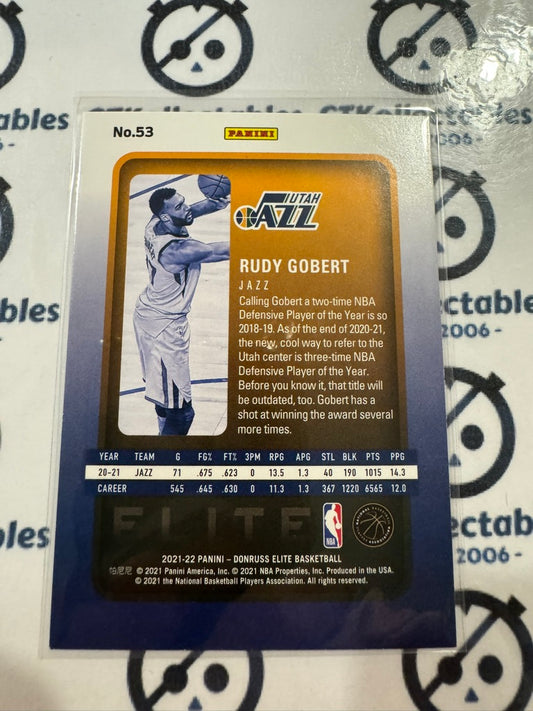 2020-21 NBA Panini Elite Base Rudy Gobert #53 Jazz