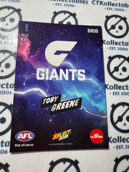 2025 AFL Footy Stars BOOM! Toby Greene #264/360 Giants BM90