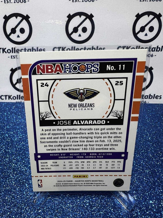 2024-25 Panini NBA HAUNTED HOOPS Orange Pumpkin #11 Jose Alvarado