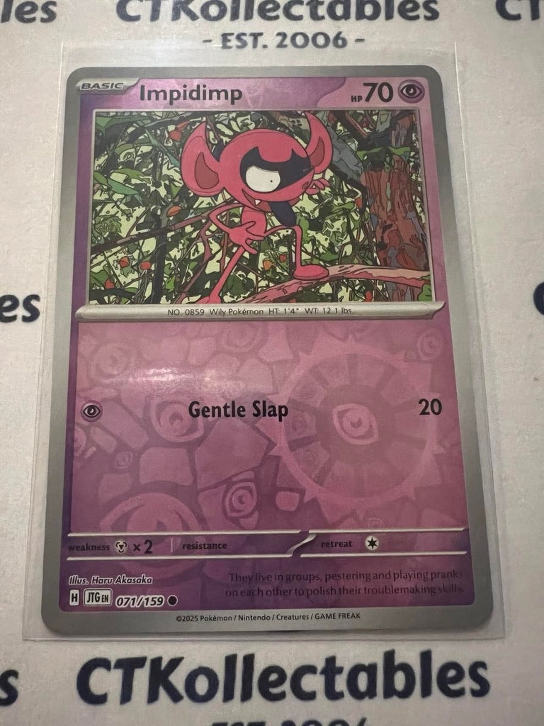 impidimp pokemon card Impidimp Reverse Holo #071/159 Journey Together Pokemon Card TCG