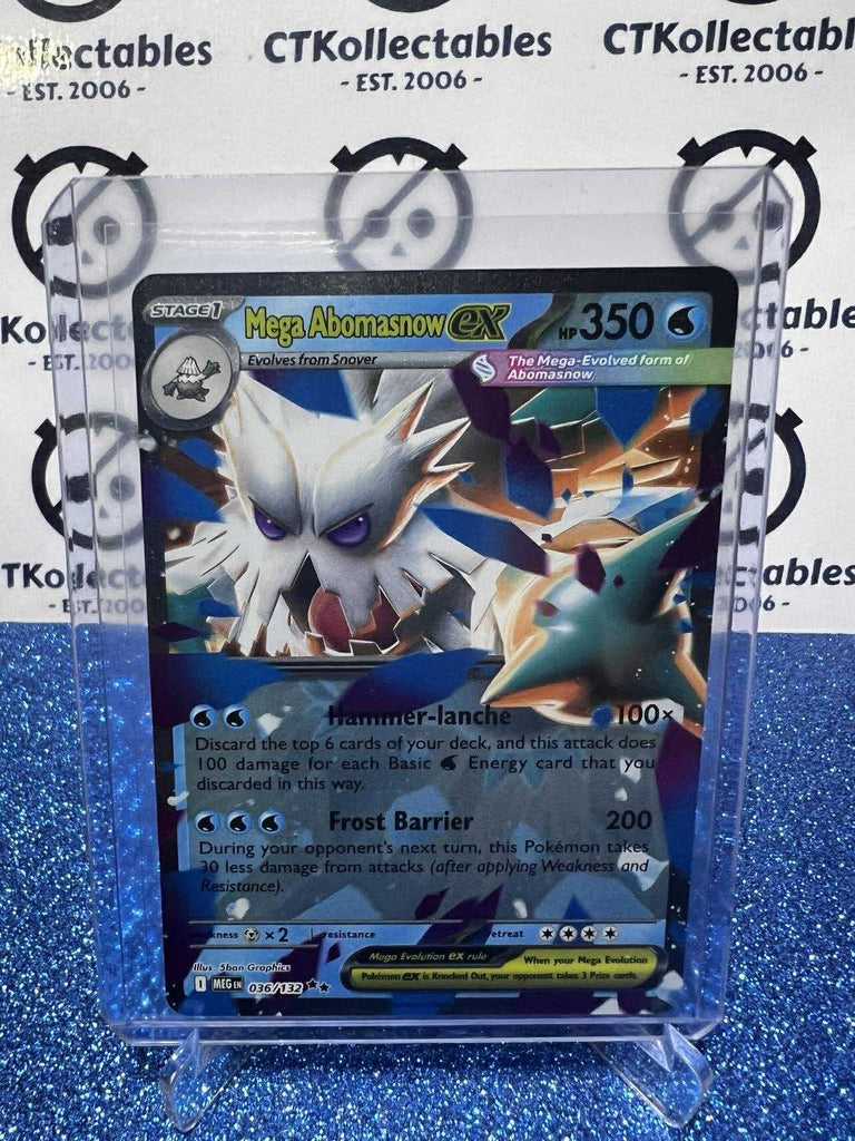 pokemon mega abomasnow ex card Mega Abomasnow EX Double Rare #036/132 Mega Evolution Pokemon – CTKollectables