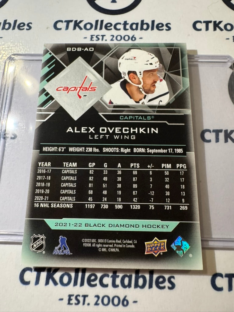 2021-22 NHL Black Diamond Alex Ovechkin #269/349 Capitals #BDB-AO