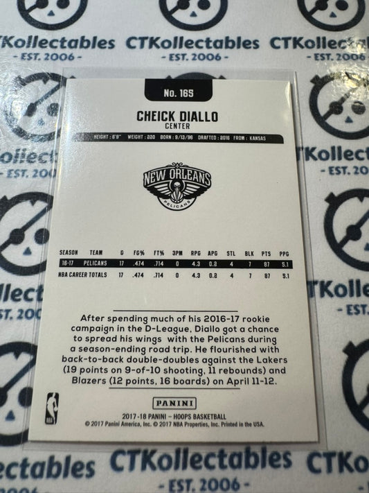 2017-18 NBA Panini Hoops Cheick Diallo Teal Explosion #165 Pelicans
