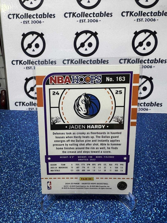 2024-25 Panini NBA HAUNTED HOOPS Slime Parallels #163 Jaden Hardy, Dallas