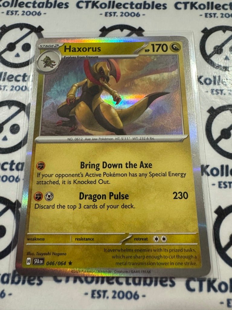 Haxorus Holo Rare #046/064 2024 Shrouded Fable Pokemon TCG