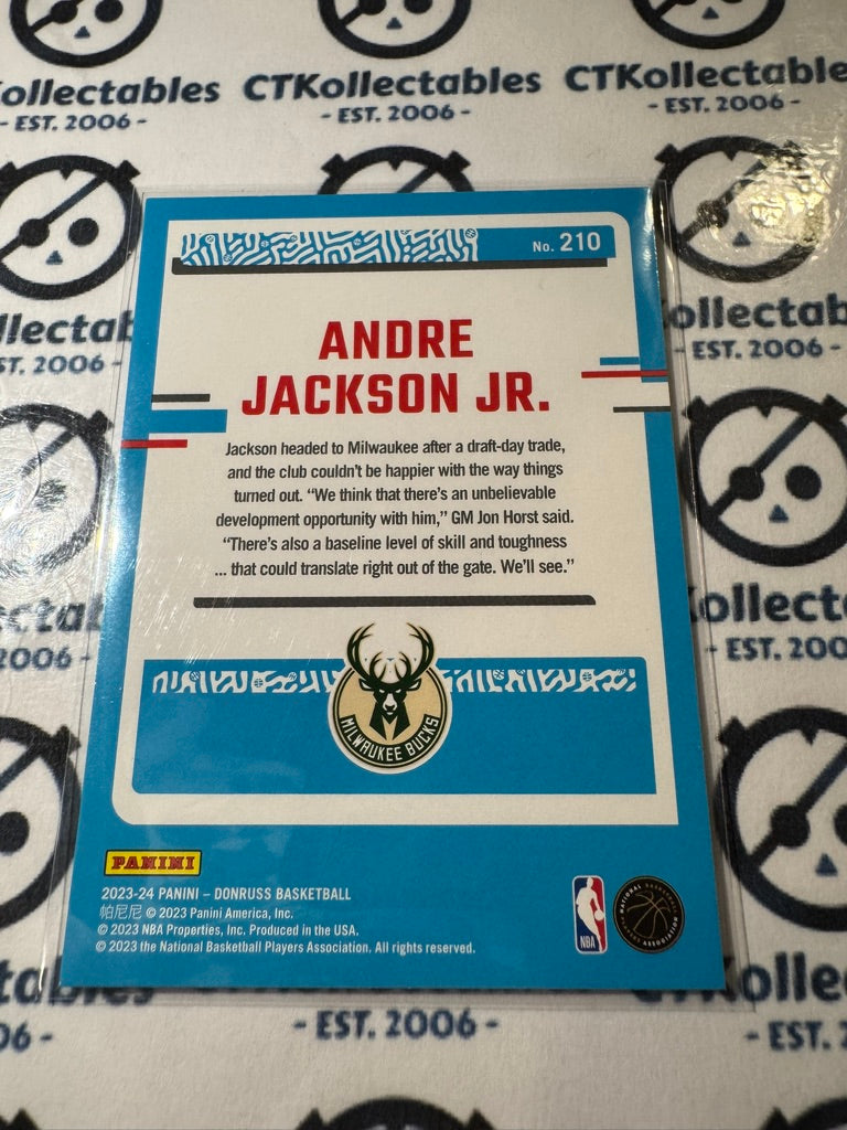 2022/23 Panini NBA Donruss Andre Jackson Jr. Rated Rookie #210 Bucks