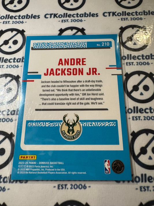 2022/23 Panini NBA Donruss Andre Jackson Jr. Rated Rookie #210 Bucks
